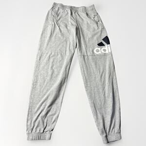 Nike Adidas Pants Men’s M Blue Gray Joggers Sweatpants Athletic Fleece
